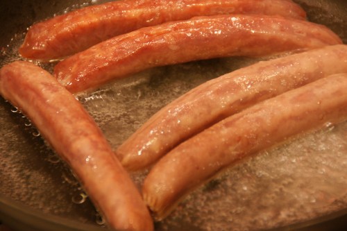 Sausage boiling
