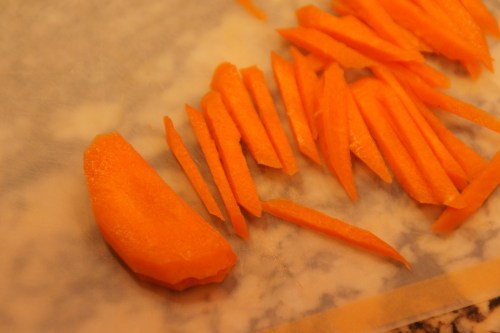 Carrot juilienned