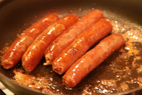 Sausage cooked