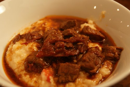 Stew and grits