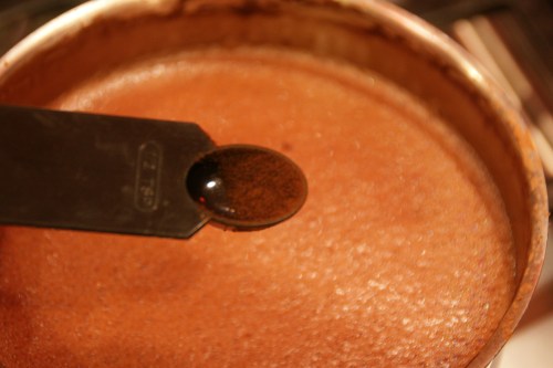 Coffee intensifies the "chocolaty-ness" of the cocoa