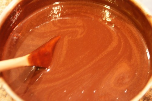 Boil for one minute til sauce is thickened; it will lightly coat a wooden spoon.