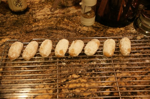 The cookies must be thoroughly cool before you store them.