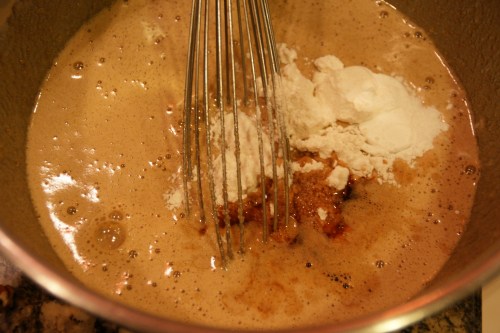 Whisk these in briefly.