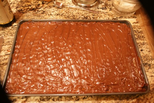 The chocolate "glue"