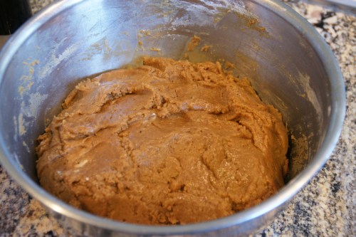 The dough is soft and shiny.