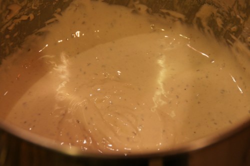 The batter should be very thick...