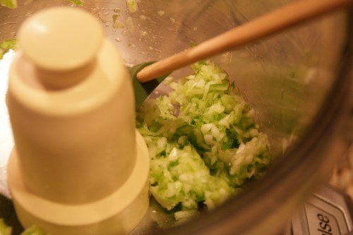 Chopped but not pureed