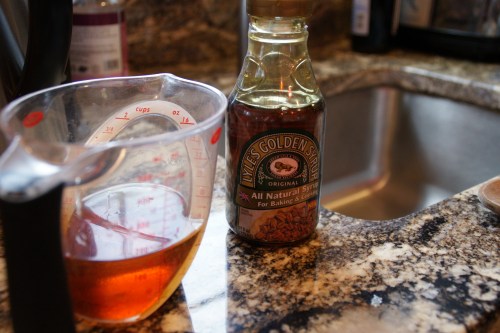 It takes some time to dissolve the syrup into the bourbon.