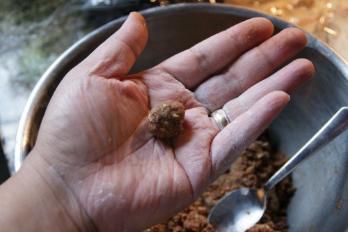 Roll these pretty small; they are loaded with booze!