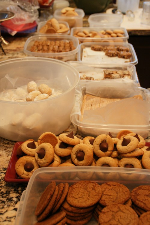 My cookie assembly line!