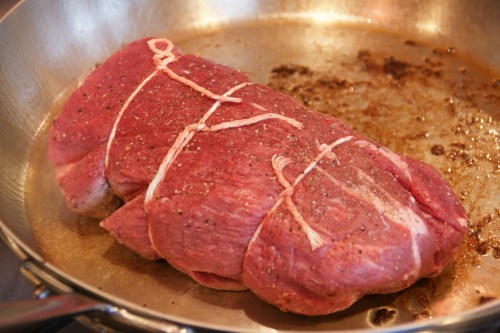 Sear for two minutes on each side.