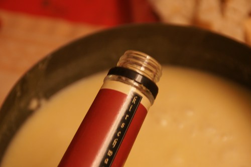 Kirsh or Kirshwasser is cherry liqueur (clear)