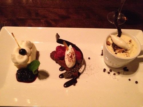 ...and I thought there was just one to share-- we each got our own plate!