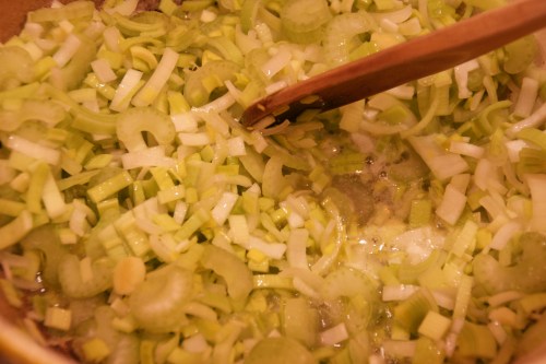 Sweat on medium low heat