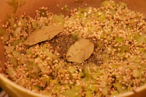 Bay leaf and thyme-- essential flavor boosters!