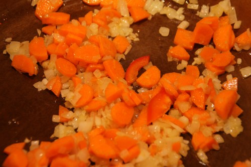 They don't have to be fully cooked at this stage.