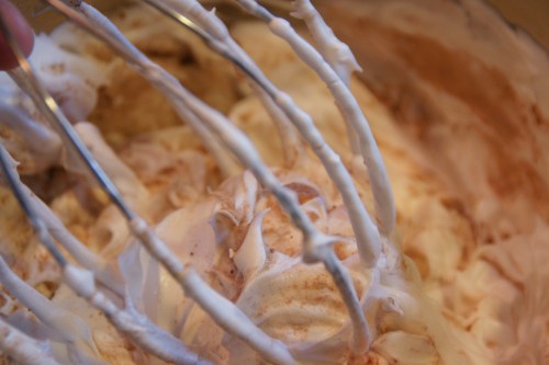 If you can't hold the whisk attachment well, use a balloon whisk.