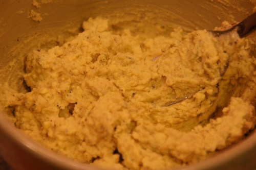 Use a teaspoon to fill the eggs-- or pipe if you used a food processor!