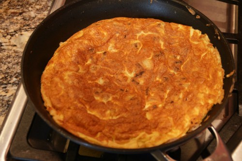 Cook briefly on the second side