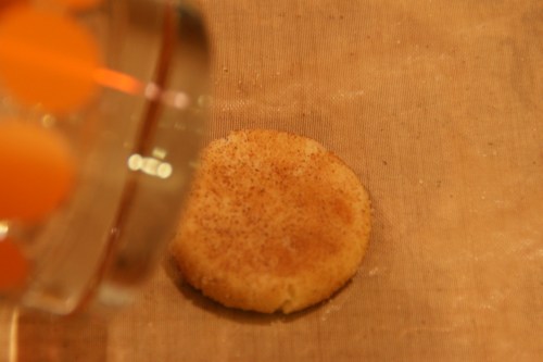 Press gently, firmly, but do not completely flatten