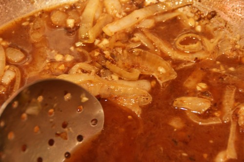 Make sure you scrape up all those delicious bits on the bottom!