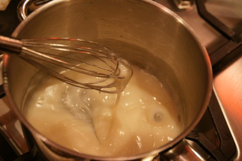 It looks gross, like wall paper paste.