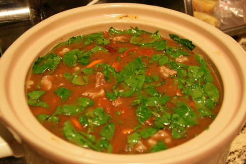 Continue to cook until pasta is done