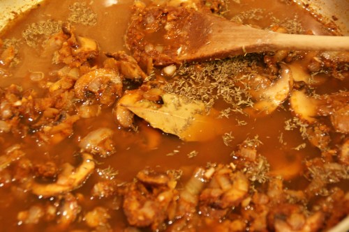 It's beginning to look like a stew now!