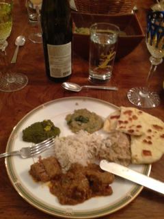 A beautiful plate of Indian cuisine