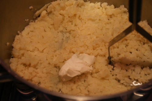 Mash as fine or chunky as you want (just like your potatoes)!