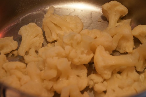Shake the florets around-- I do this to dry out boiled potatoes, too!