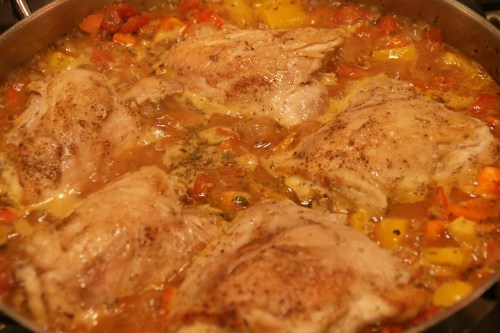 Don't forget to add the chicken juices!