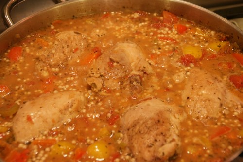 Make sure the couscous is in the liquid-- it is PASTA, after all!