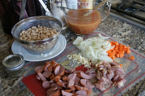 Chopped and ready to assemble!