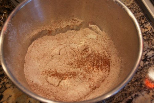 Sift to lighten and remove lumps