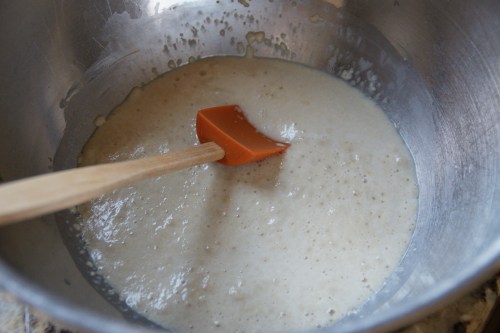 This is what proofing the yeast means-- that it bubbles up and is ALIVE!