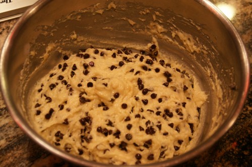 Stir chips in gently