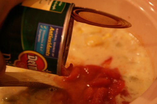 I used diced tomatoes