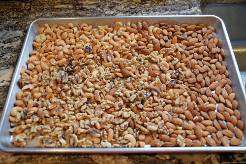 Walnuts.  Cashews.  Almonds.