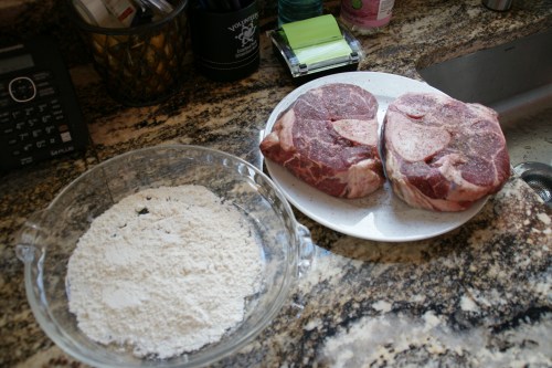 I wrap the shanks in paper towels to absorb any excess moisture