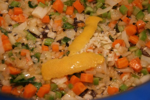 The lemon adds a freshness to the sauce-- and is also in the gremolata!