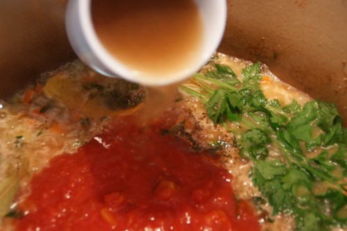 It doesn't look like a lot fo liquid, but braising uses only a little liquid (vs a stew).