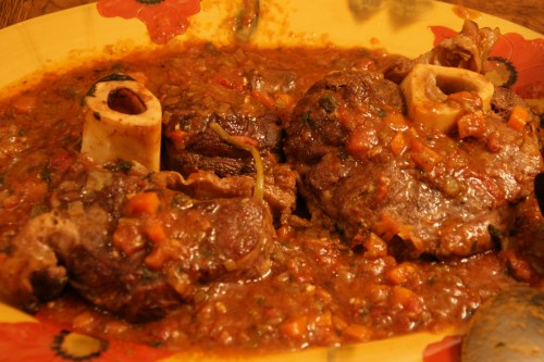 Melt in your mouth tender with an unctuous sauce.  People in my family fight over the marrow!