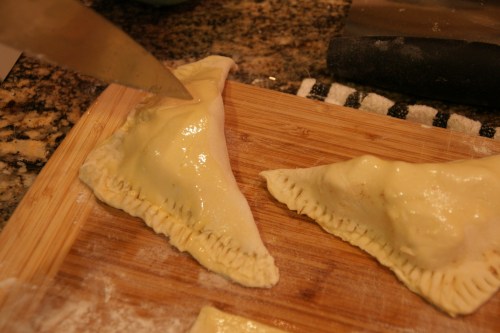 Cut vents to allow steam to escape and pastry will rise!