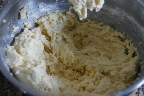 I add the flour in 2-3 batches