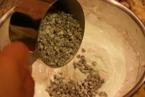 Make sure these are distributed evenly in the whites