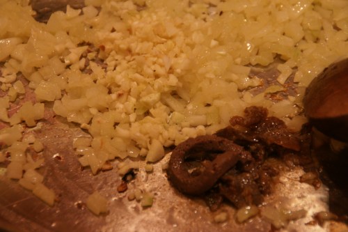 I used up the last of my anchovy filets and added some paste