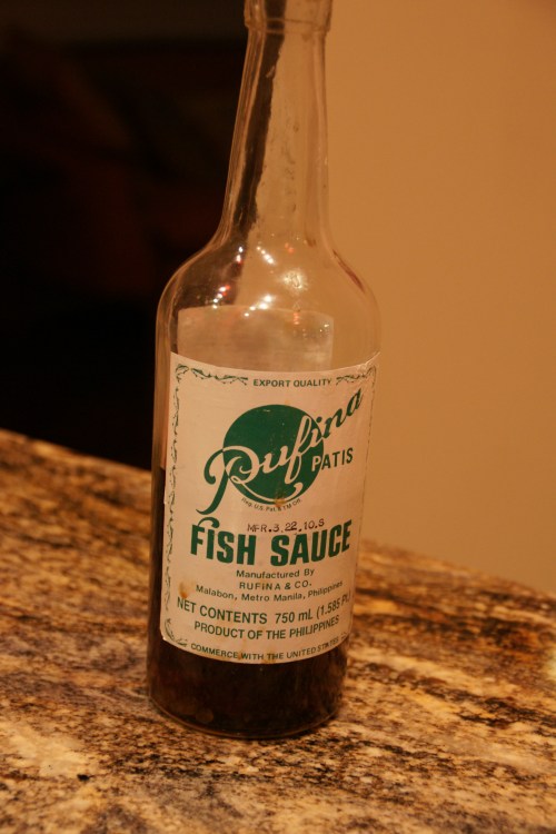 Filipino fish sauce, patis