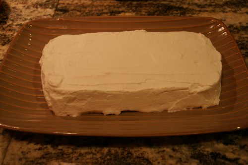 A baby vacherin!  And yes, the whipped cream hides ALL FLAWS :-)